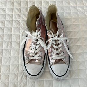 Women’s Converse- Rose Gold Metallic- Size 9